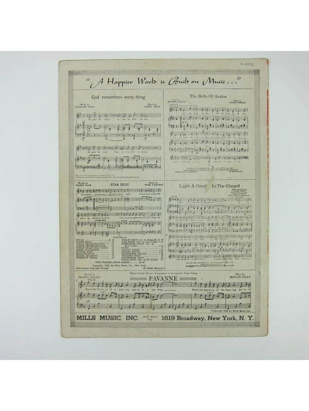 Sheet Music For Me and My Gal Film Judy Garland Piano & Guitar Vintage 1932